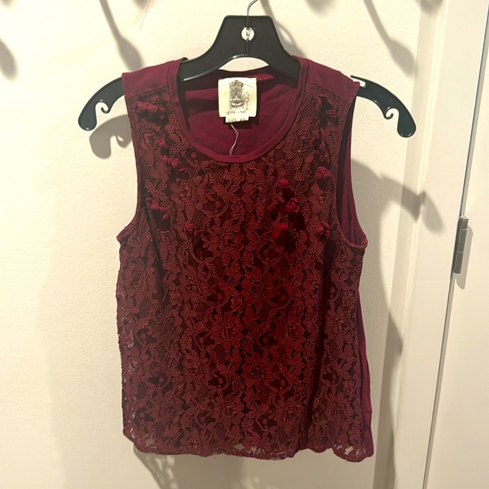 Anthropologie Lace Tank Size XS